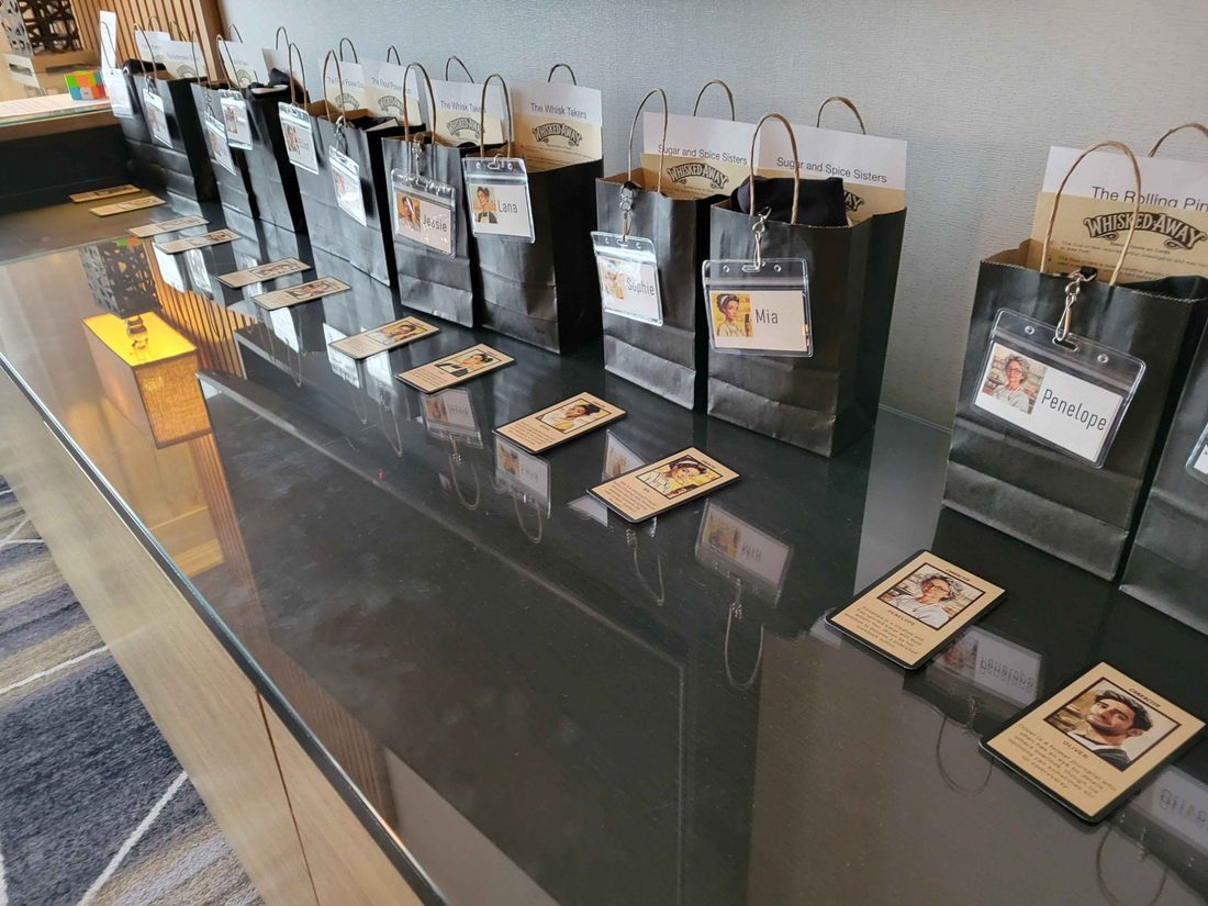 Character kits — named bags and character cards