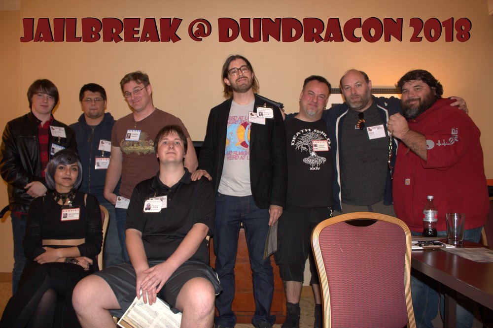 The Jailbreak cast at DunDraCon 2018